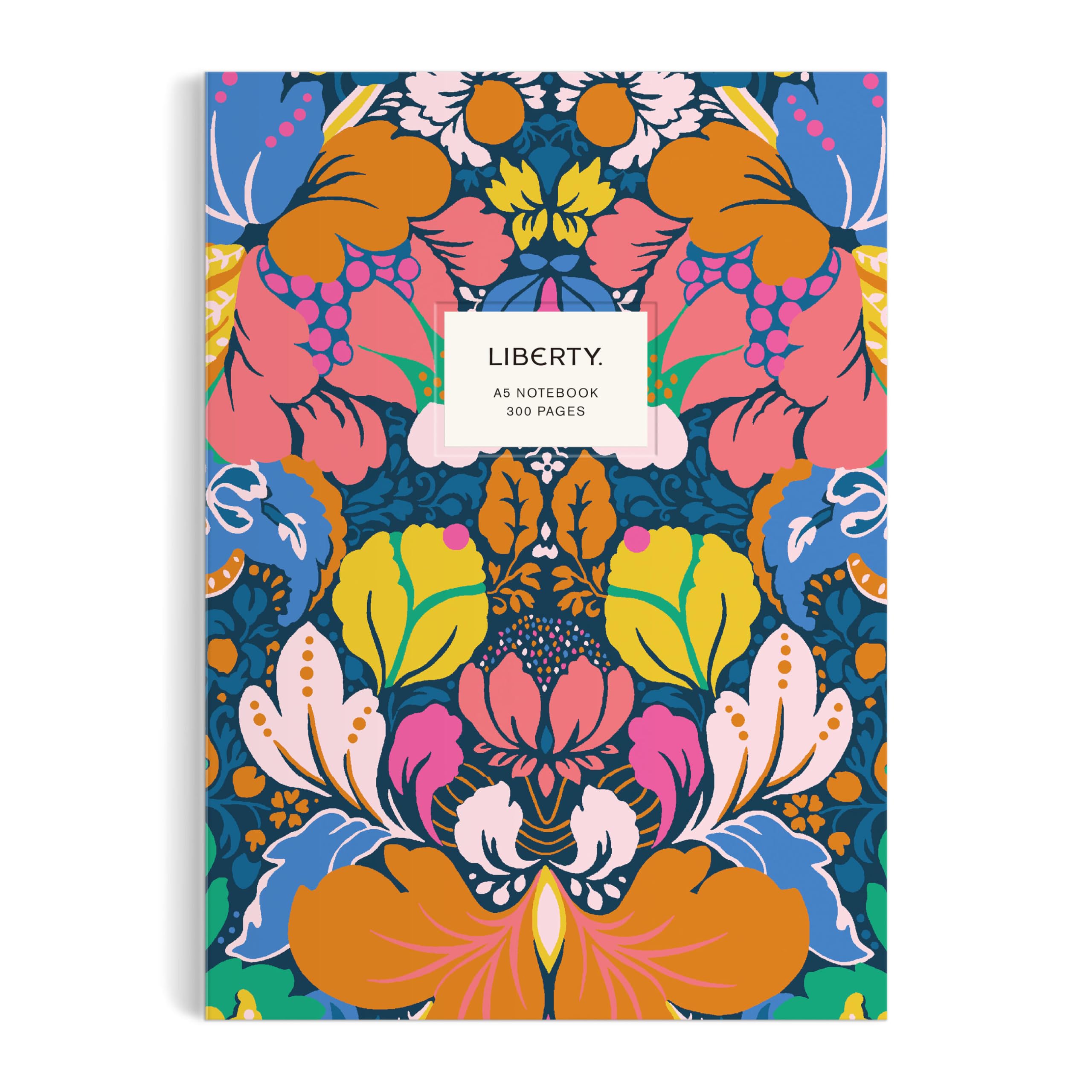 Galison Liberty Glastonbury  Multifunctional Premium A5 Journal With Bright Floral Patterned Artwork Includes 300 Lined Pages
