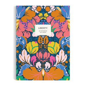 Galison Liberty Glastonbury  Multifunctional Premium A5 Journal With Bright Floral Patterned Artwork Includes 300 Lined Pages