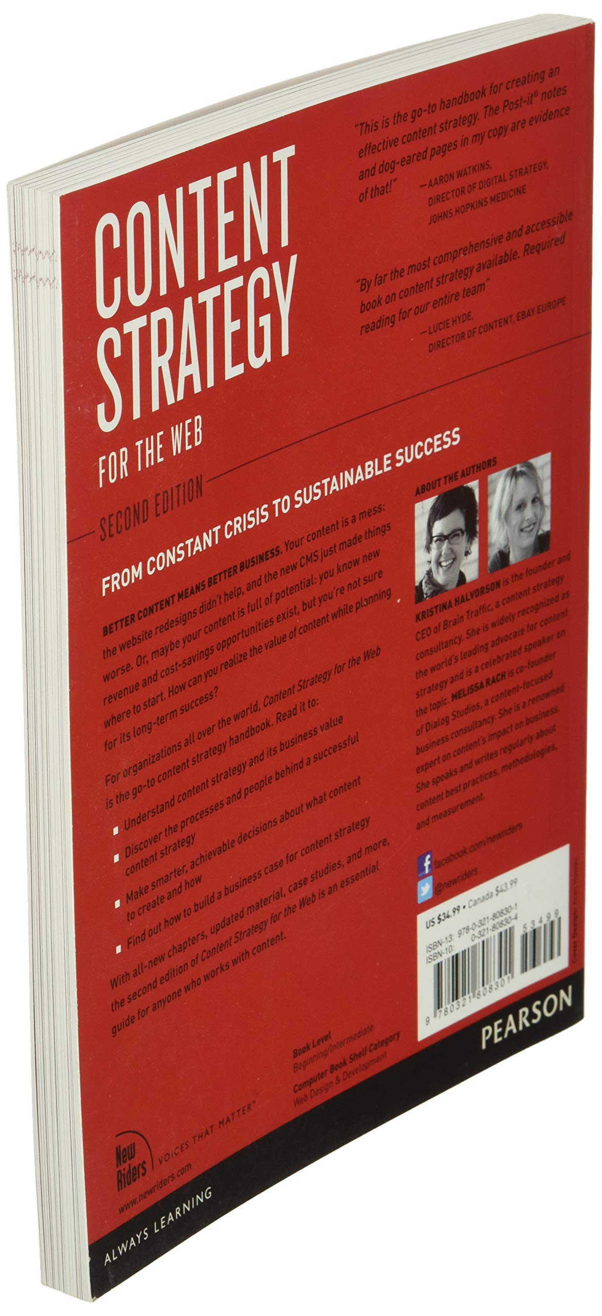 Content Strategy for the Web, 2nd Edition,Used