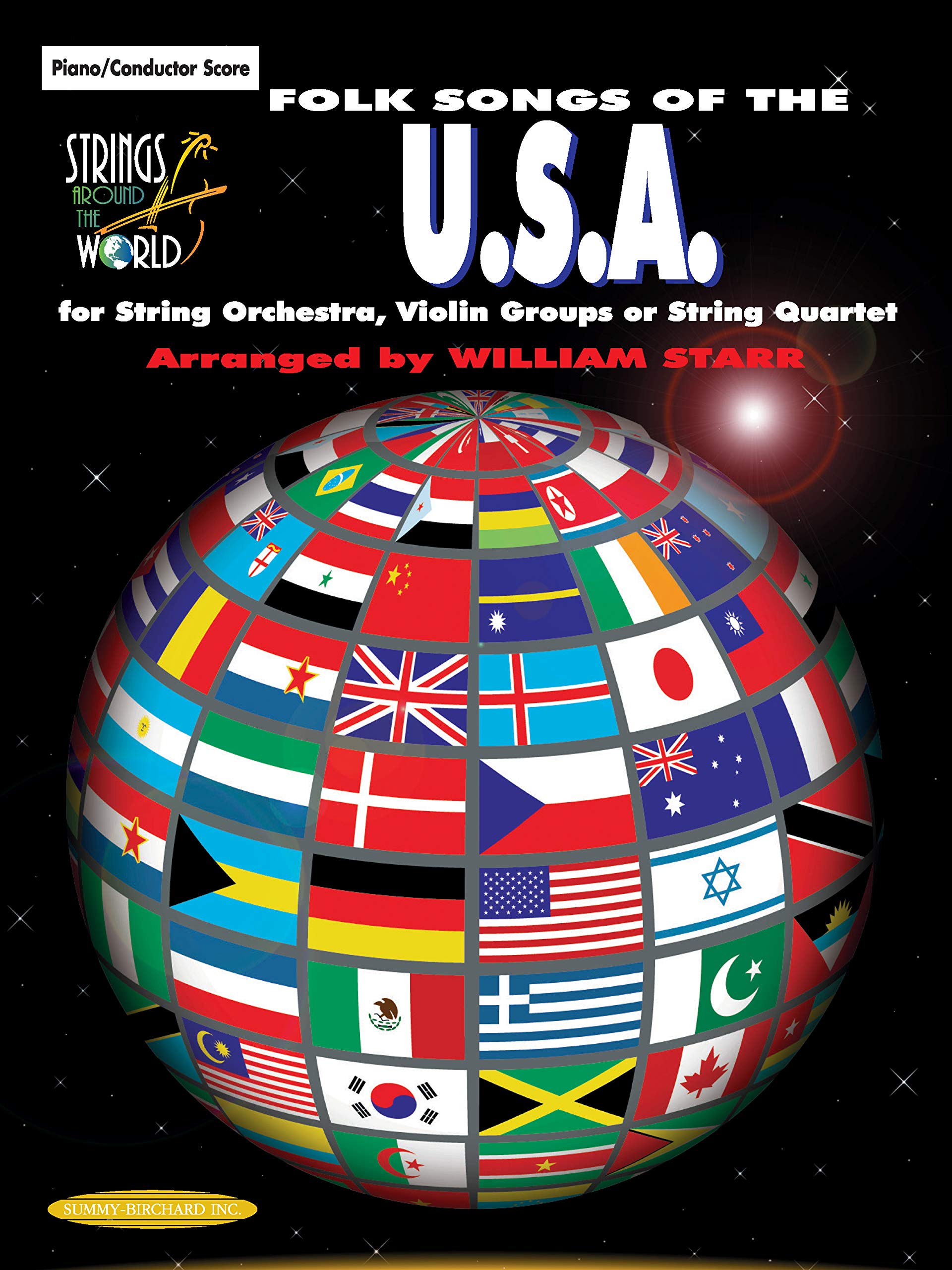 Strings Around The World  Folk Songs Of The U.S.A.: Score,New
