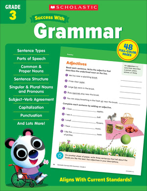 Scholastic Success with Grammar Grade 3 Workbook,New