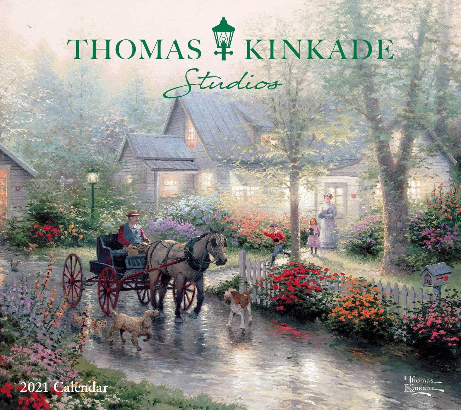 Thomas Kinkade Studios 2021 Deluxe Wall Calendar,Used