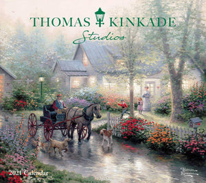 Thomas Kinkade Studios 2021 Deluxe Wall Calendar,Used