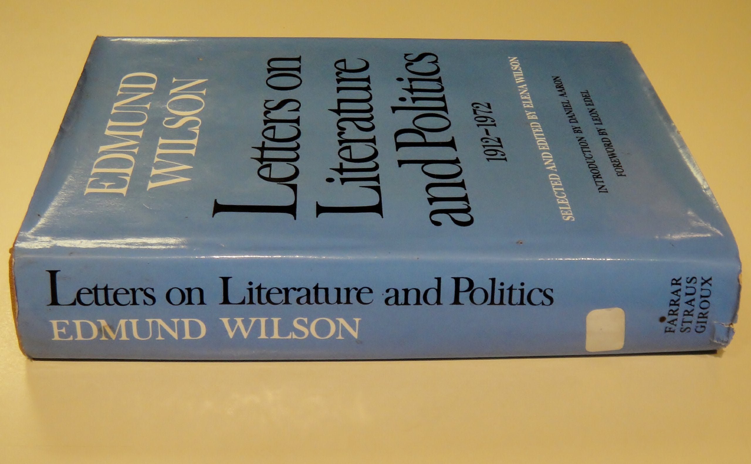 Edmund Wilson, Letters on Literature and Politics, 19121972,Used