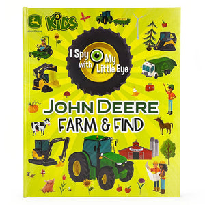 John Deere Kids Farm & Find  I Spy With My Little Eye Kids Search, Find, and Seek Activity Book, Ages 48,New