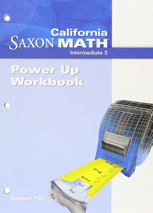 Power Up Workbook (Saxon Math Intermediate 5),Used
