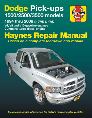 Dodge Pickups: 2002 thru 2008 (Haynes Repair Manual),New