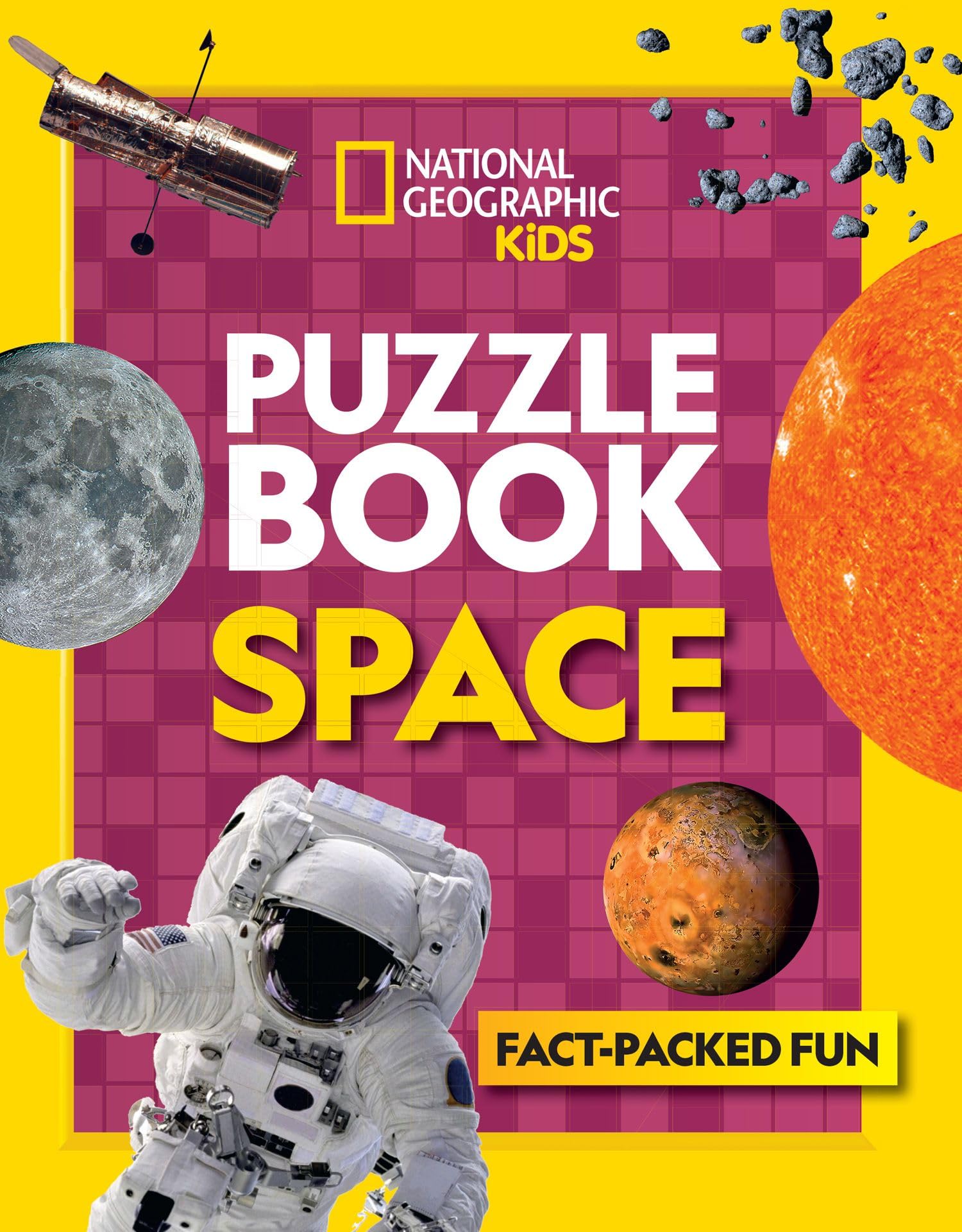 Puzzle Book Space: Braintickling quizzes, sudokus, crosswords and wordsearches (National Geographic Kids Puzzle Books),Used