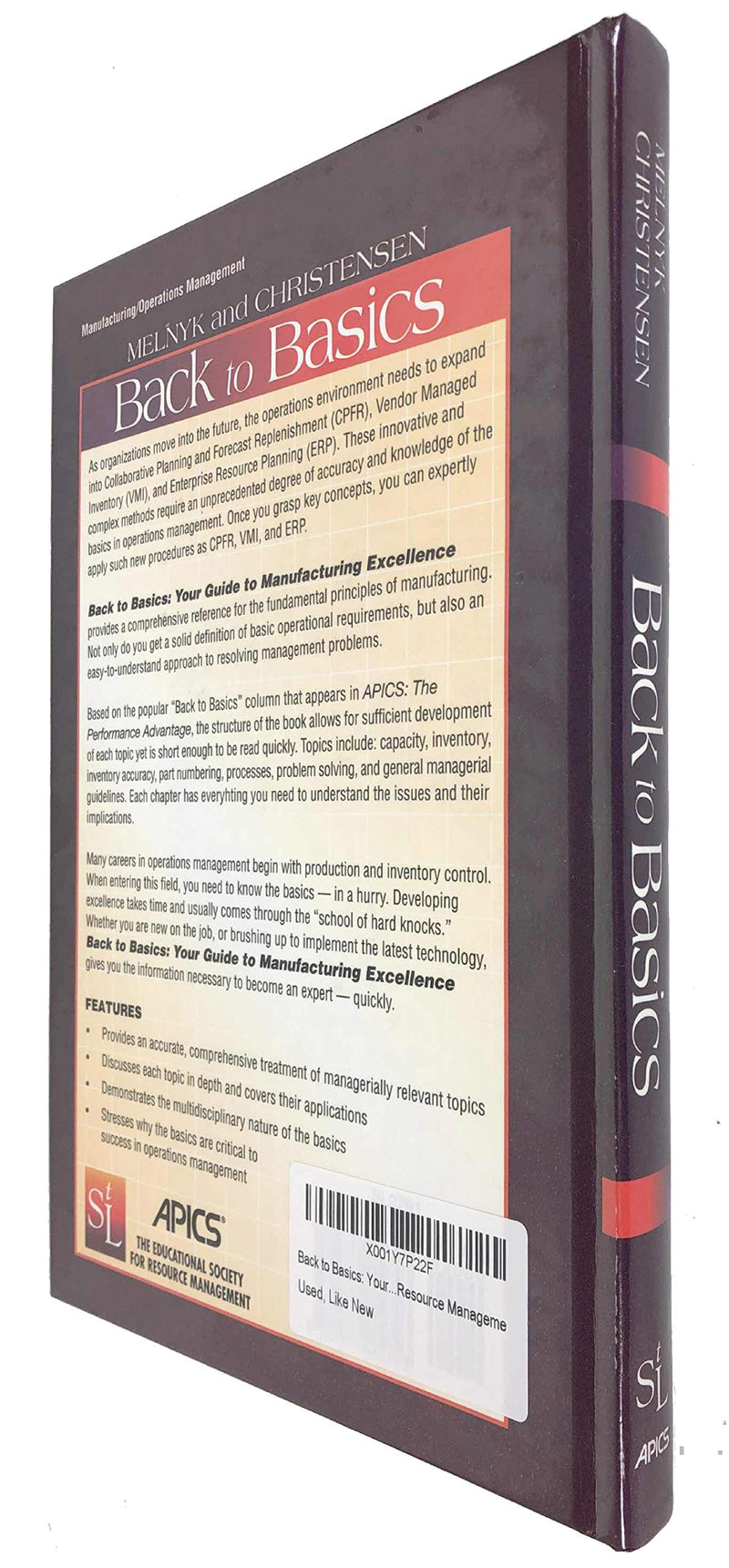Back to Basics: Your Guide to Manufacturing Excellence (Resource Management),Used
