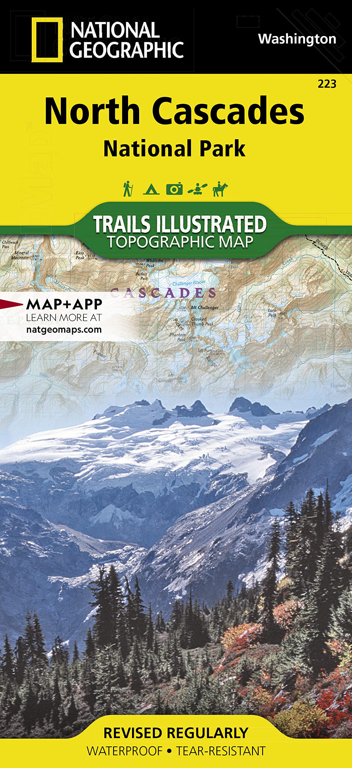 North Cascades National Park Map (National Geographic Trails Illustrated Map, 223)