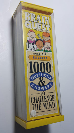 Brain Quest: 1000 Questions & Answers to Challenge the Mind/3rd Grade/Ages 89/Deck 1 & 2,Used