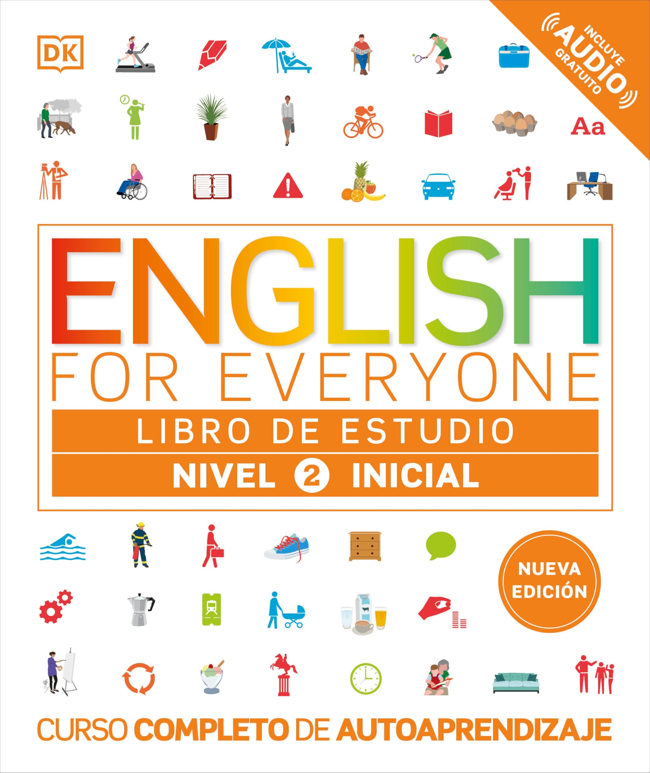 English For Everyone Nivel 2 Inicial: Libro De Estudio: Edicin En Espaol (Spanish Edition)