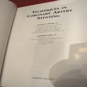 Techniques in Coronary Artery Stenting (Book with CDROM),Used