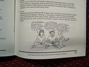 Mediation for Kids: Kids in Dispute Settlement  Teacher's Guide, Grades 47,Used
