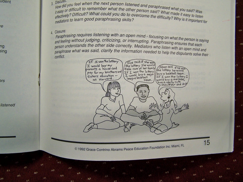 Mediation for Kids: Kids in Dispute Settlement  Teacher's Guide, Grades 47,Used