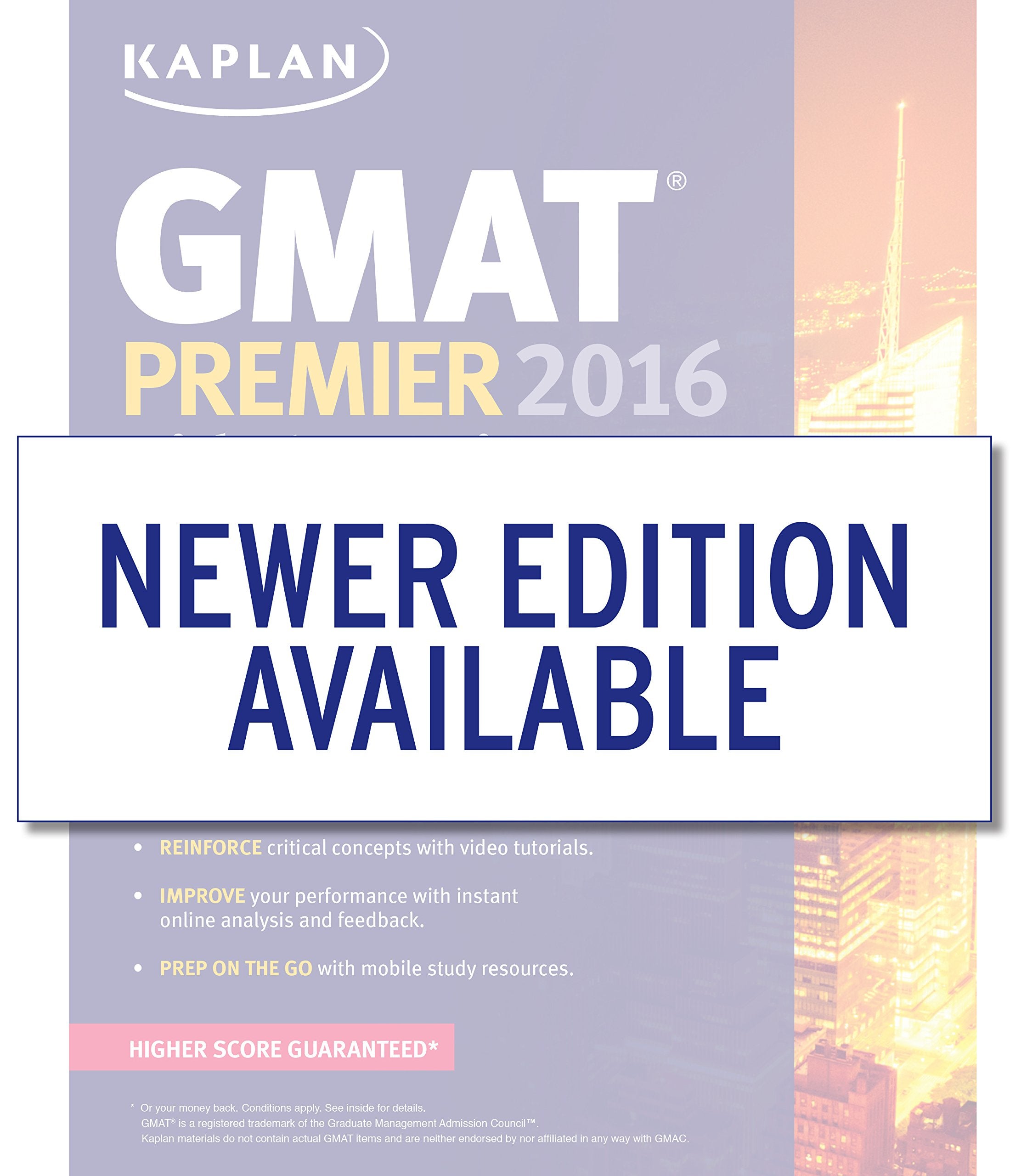 Kaplan GMAT Premier 2016 with 6 Practice Tests: Book + Online + DVD + Mobile (Kaplan Test Prep),New
