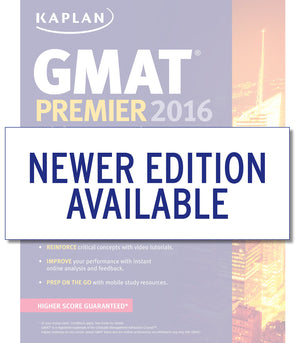 Kaplan GMAT Premier 2016 with 6 Practice Tests: Book + Online + DVD + Mobile (Kaplan Test Prep),Used