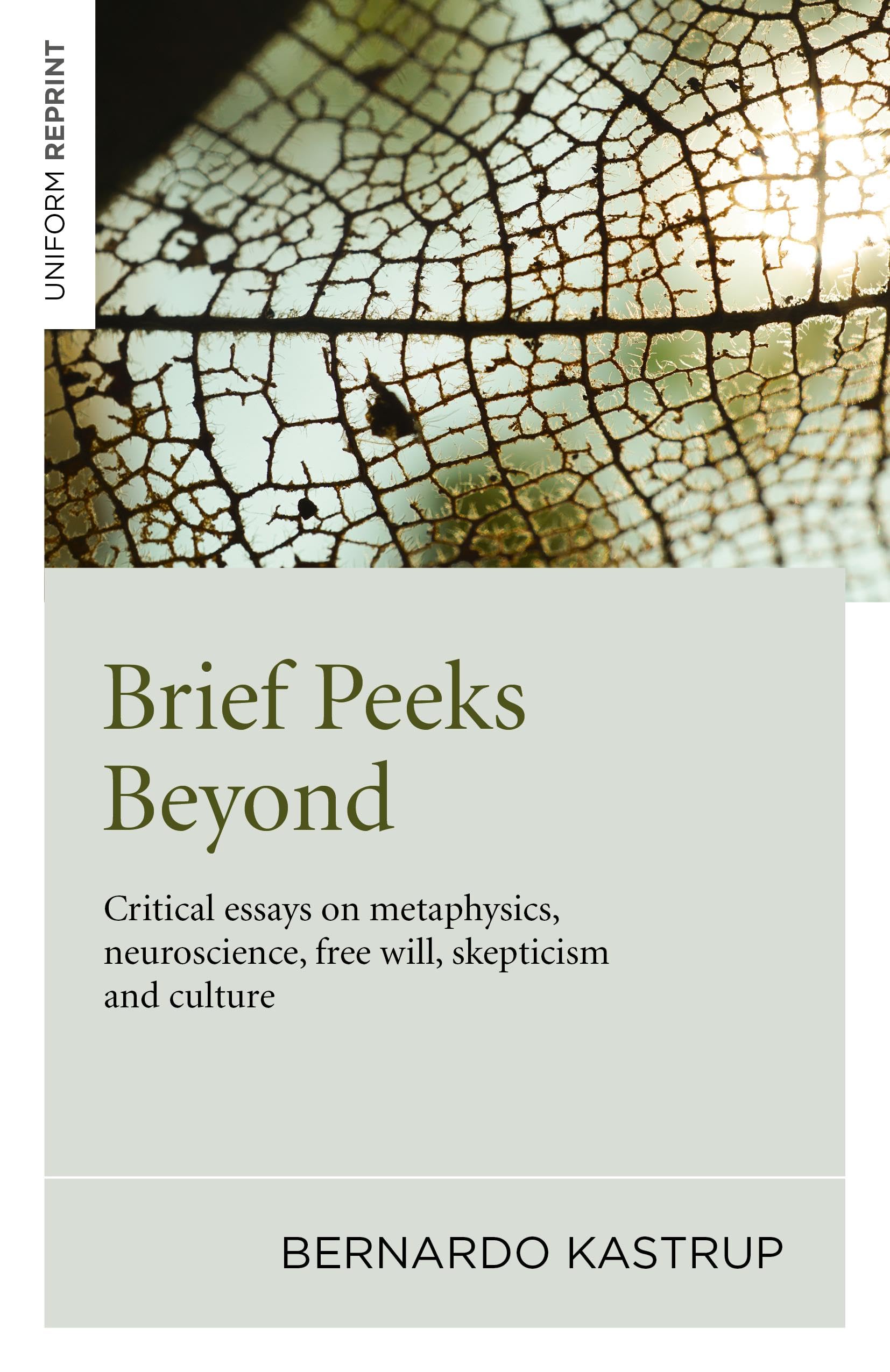 Brief Peeks Beyond: Critical Essays on Metaphysics, Neuroscience, Free Will, Skepticism and Culture,Used