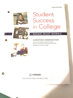 Student Success In College: Doing What Works!