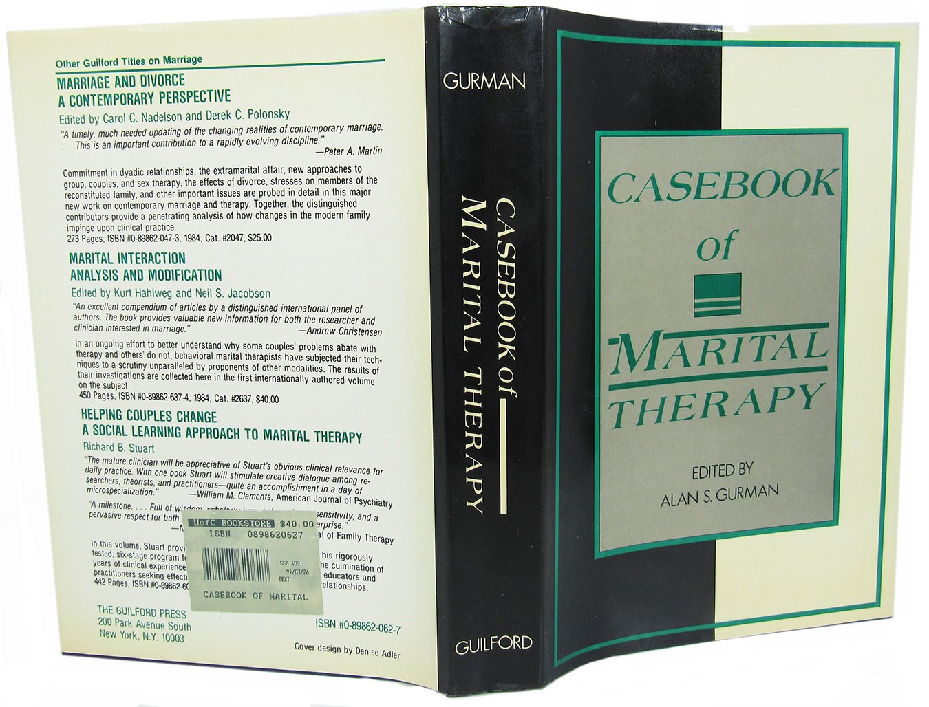 Casebook of Marital Therapy,Used