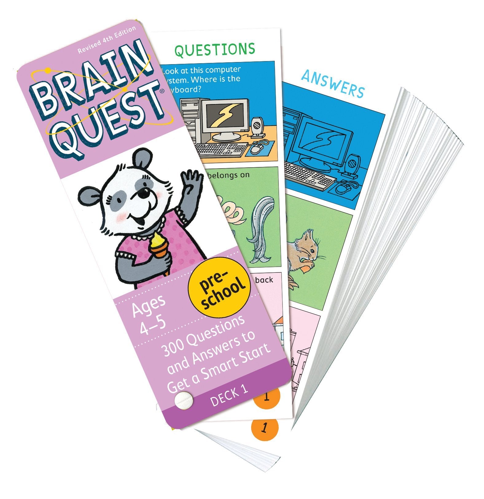 Brain Quest Preschool Q&A Cards: 300 Questions And Answers To Get A Smart Start. Curriculumbased! Teacherapproved! (Brain Ques