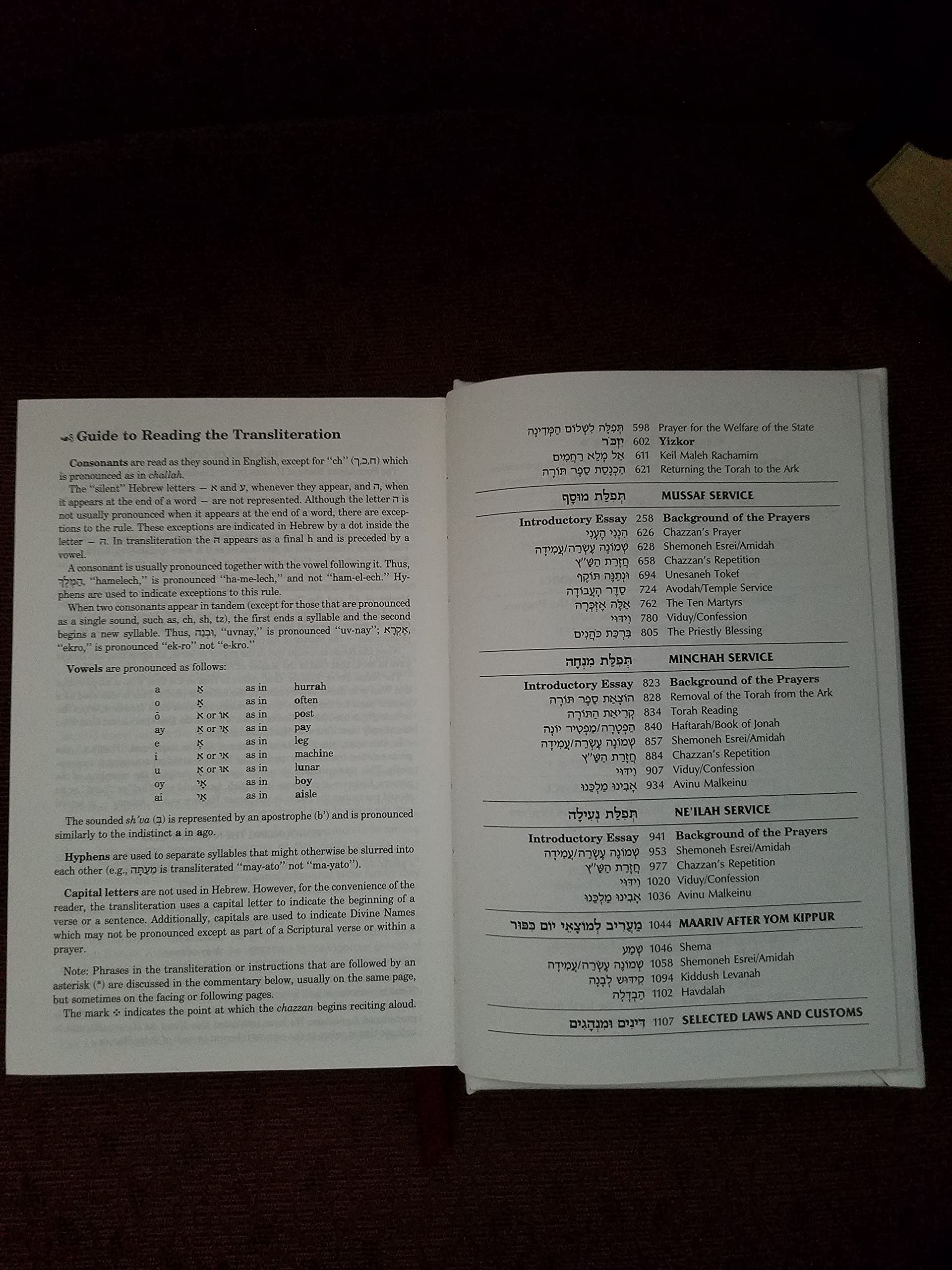 ArtScroll Transliterated Linear Machzor: Yom Kippur,Used