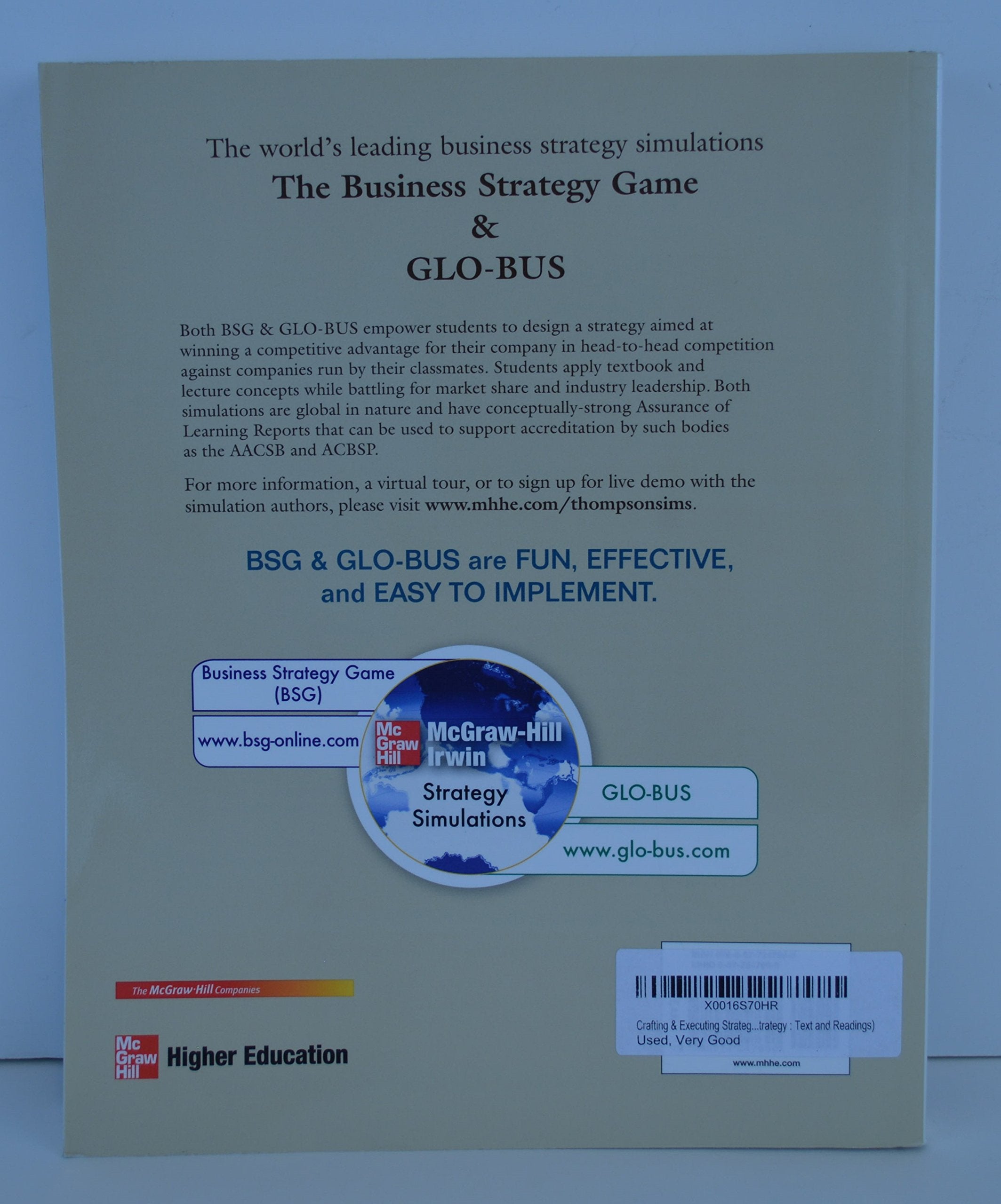 Crafting & Executing Strategy: Text And Readings,Used