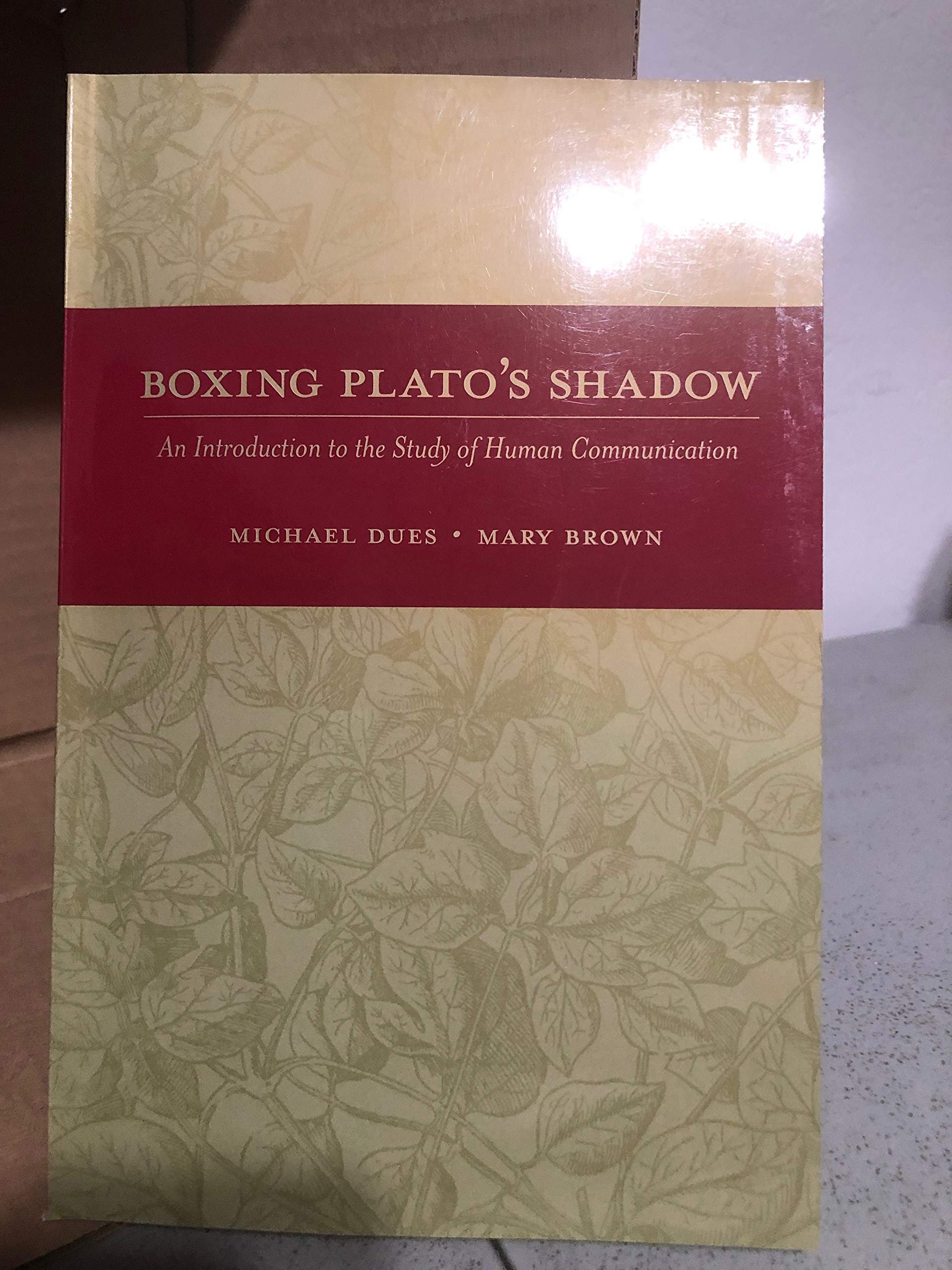 Boxing Plato'S Shadow: An Introduction To The Study Of Human Communication (New Edition),Used