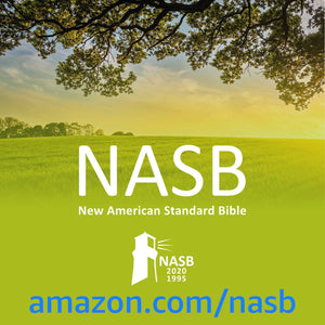 NASB Large Print Ultrathin Reference Bible, Brown, Leathertex, 2020 text,Used