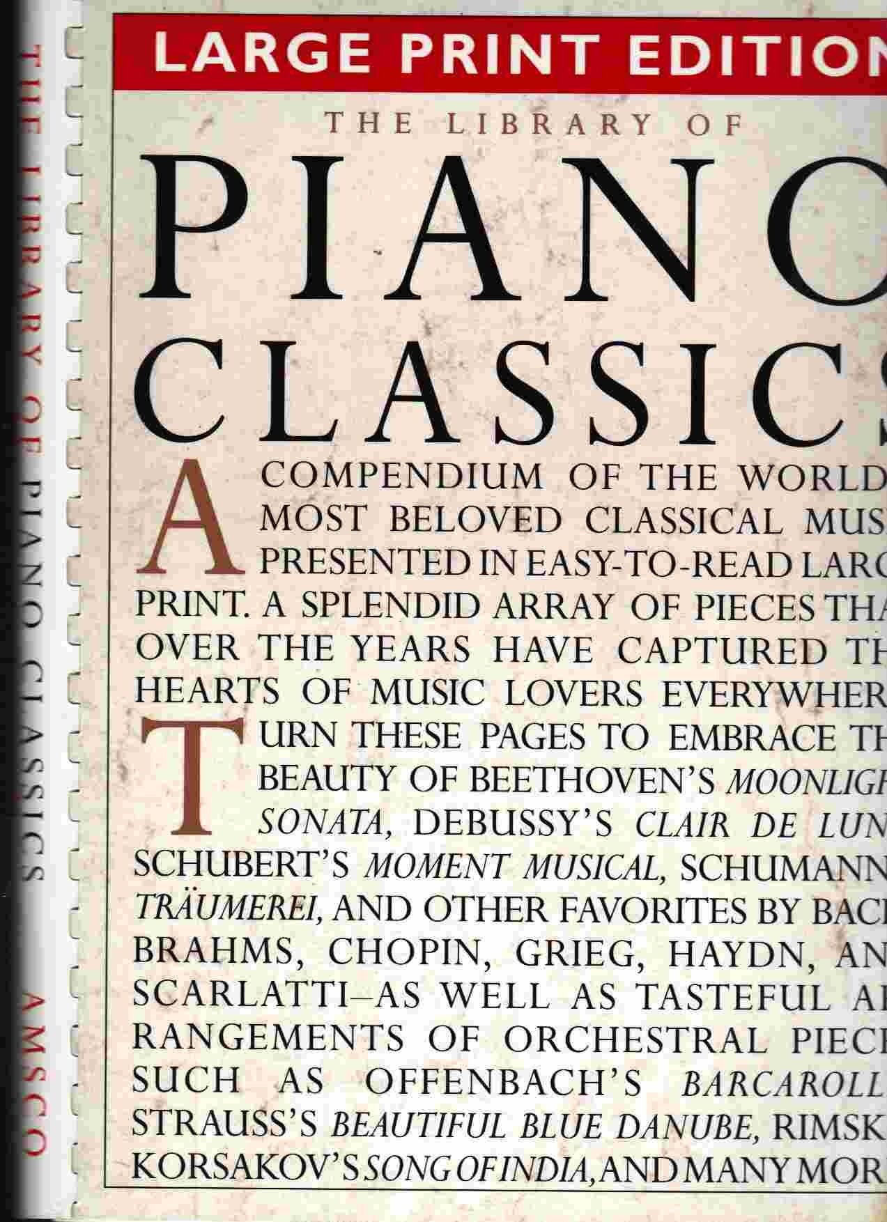 The Library Of Piano Classics  Large Print Edition