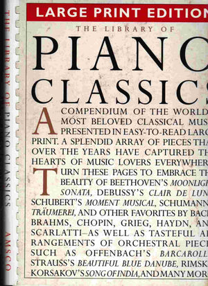 The Library Of Piano Classics  Large Print Edition