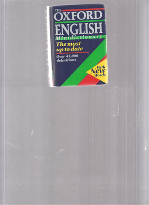 The Oxford Minidictionary,Used