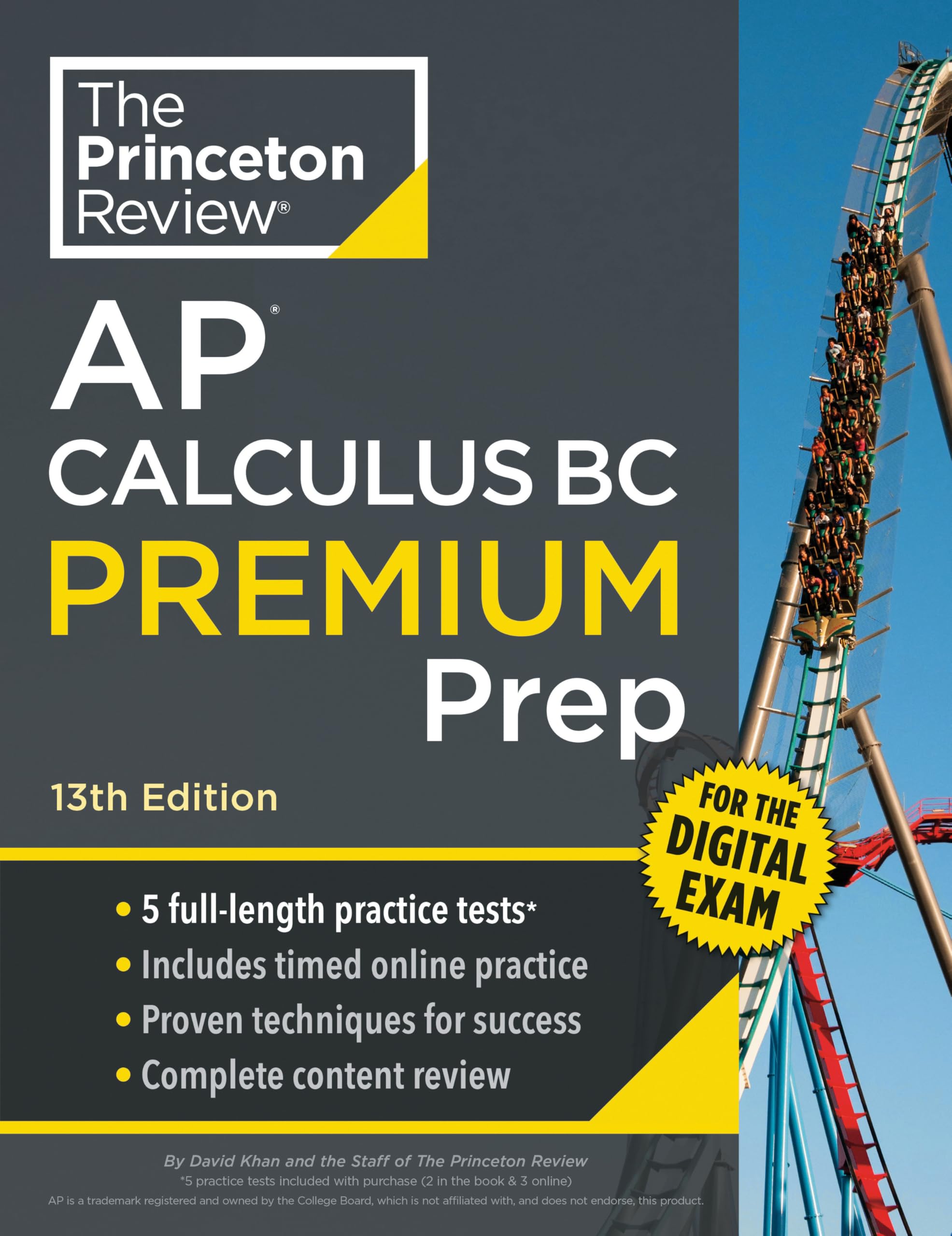 Princeton Review Ap Calculus Bc Premium Prep, 13Th Edition: 5 Practice Tests + Digital Practice Online + Content Review (College