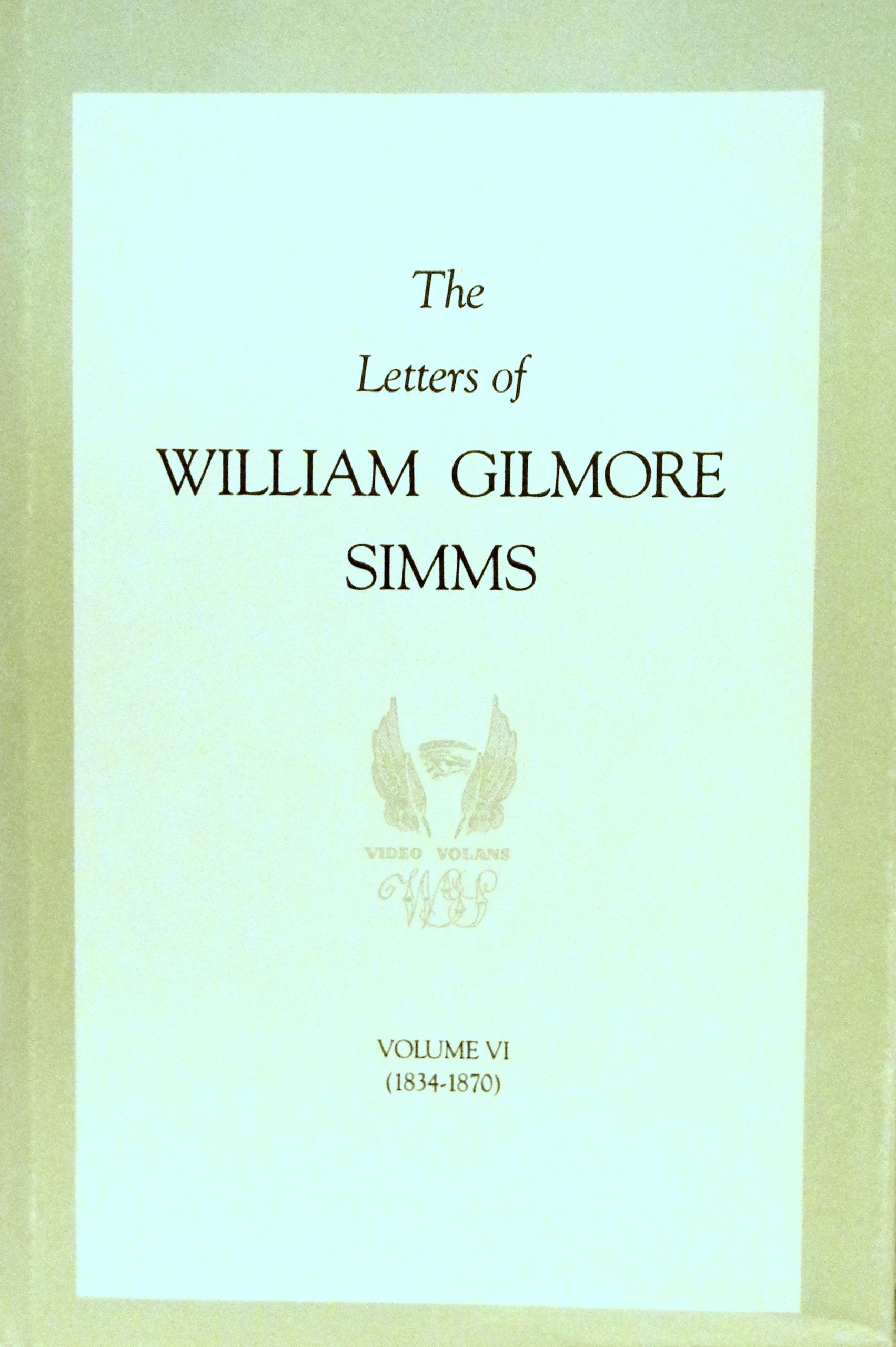Letters of William Gilmore Simms: 006,Used