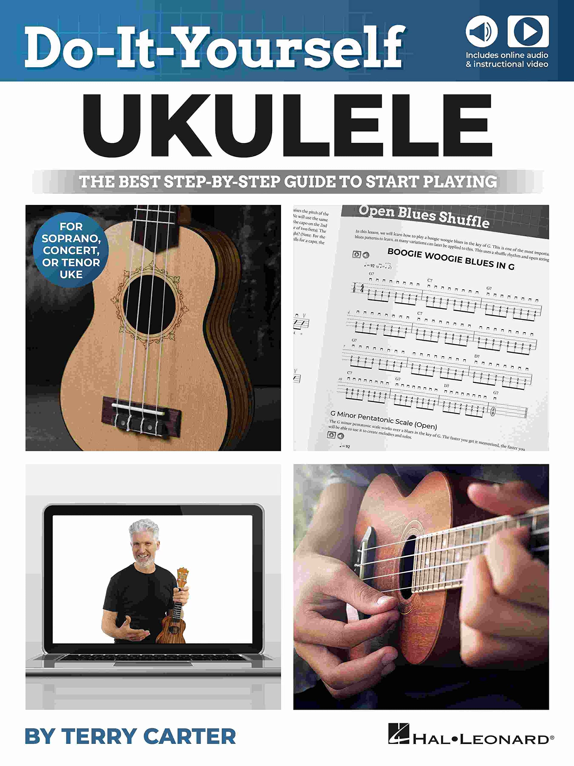 DoItYourself Ukulele: The Best StepbyStep Guide to Start Playing Soprano, Concert, or Tenor Ukulele Book/Online Media,Used