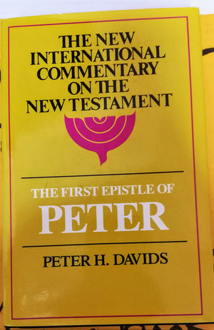 The First Epistle Of Peter (New International Commentary On The New Testament),New