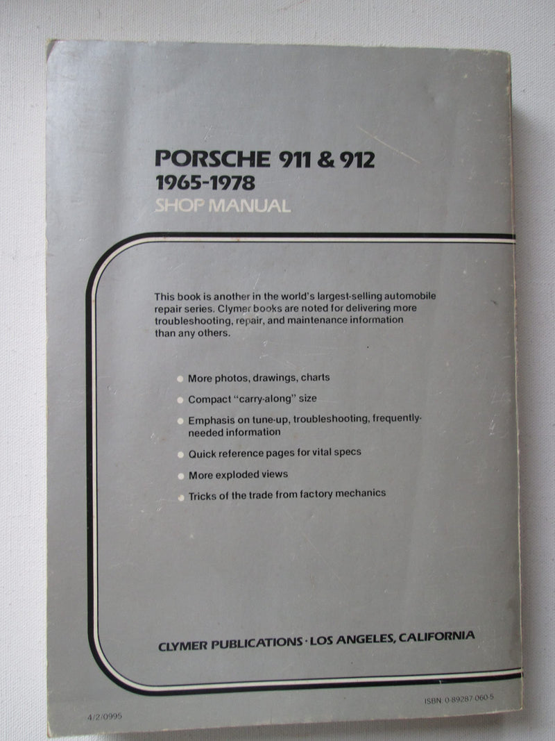 Porsche 911, 19651985 shop manual,New