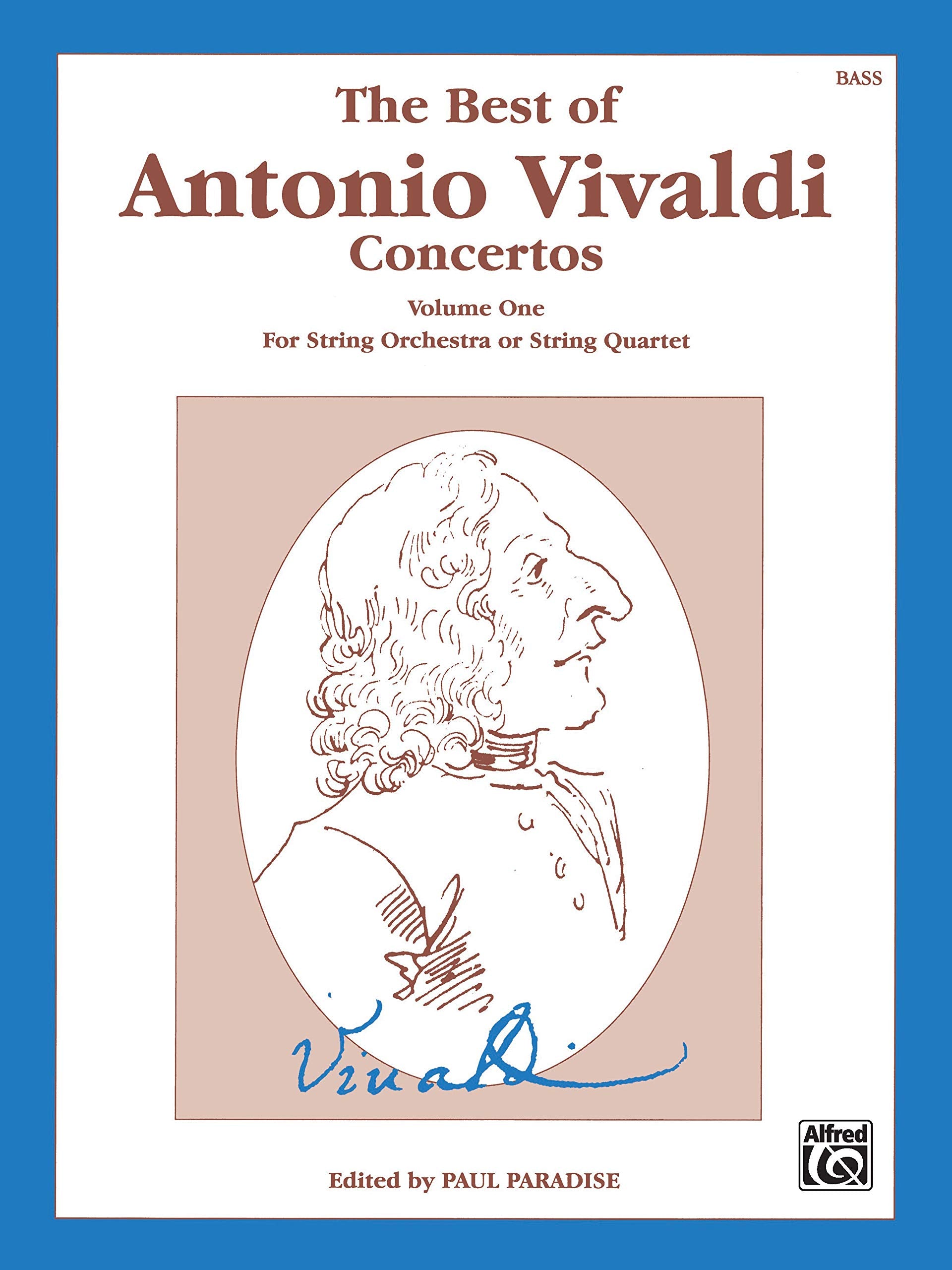 The Best of Antonio Vivaldi Concertos (For String Orchestra or String Quartet), Vol 1: String Bass (The Best of..., Vol 1),Used
