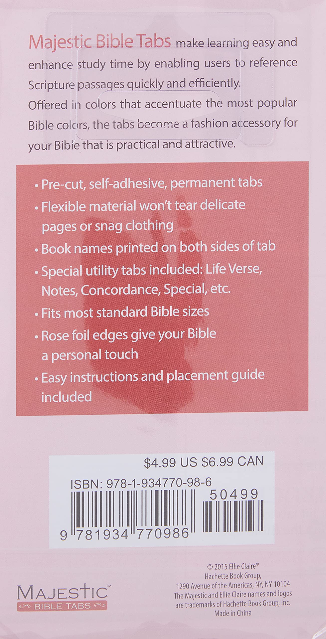 Majestic Rose Nouveau Bible Tabs (Majestic Bible)