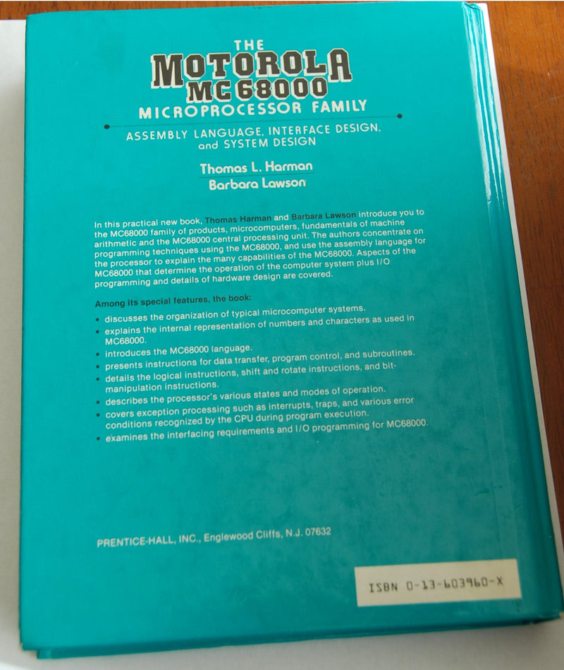 The Motorola Mc68000 Microprocessor Family: Assembly Language, Interface Design, And System Design-new