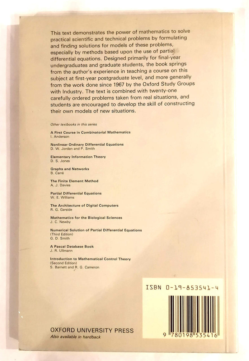 Mathematical Models in Applied Mechanics (Oxford Applied Mathematics and Computing Science Series),Used