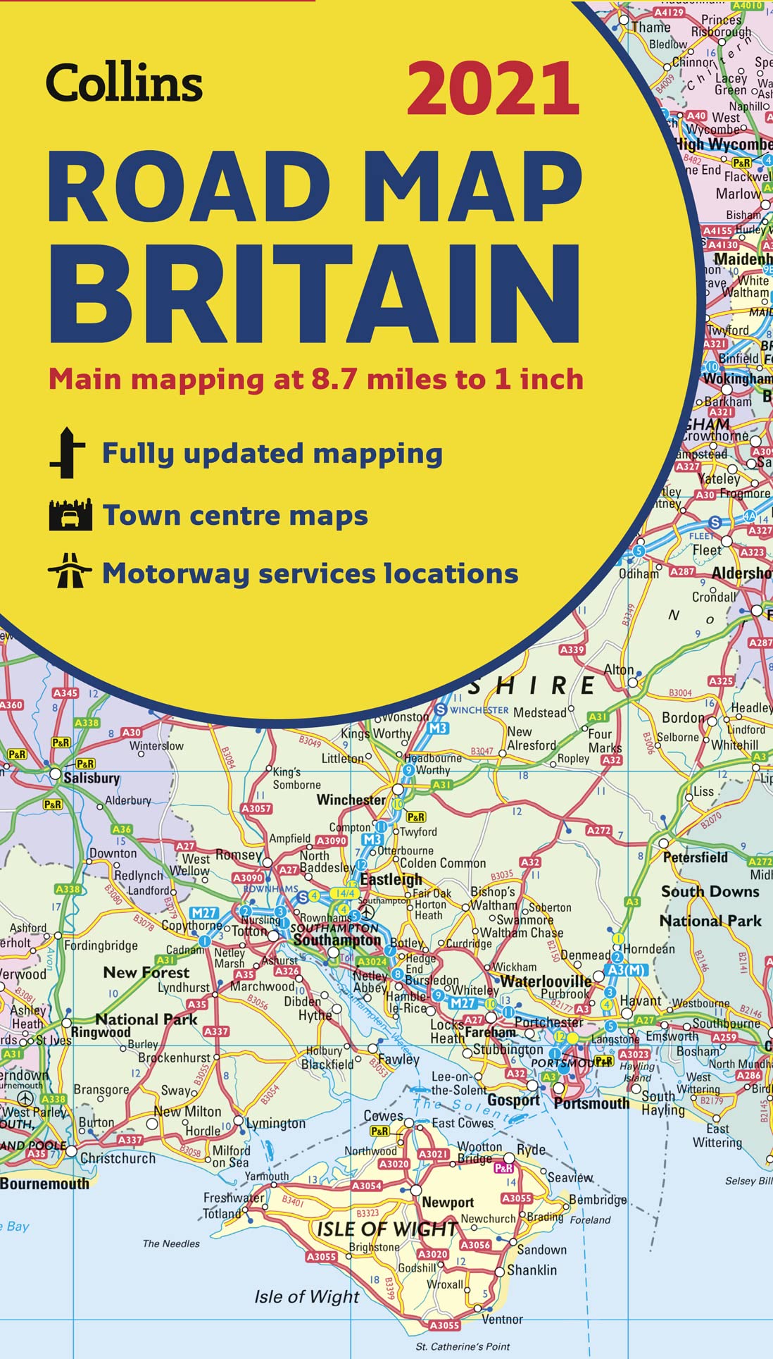 2021 Collins Road Map Britain,Used