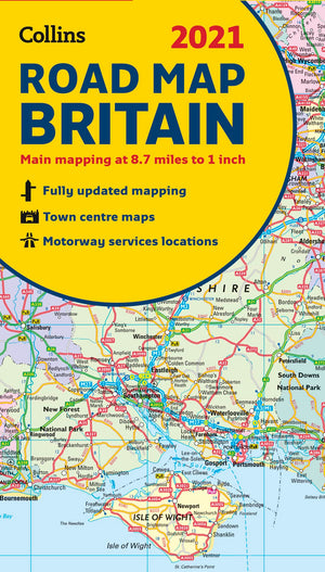 2021 Collins Road Map Britain,Used