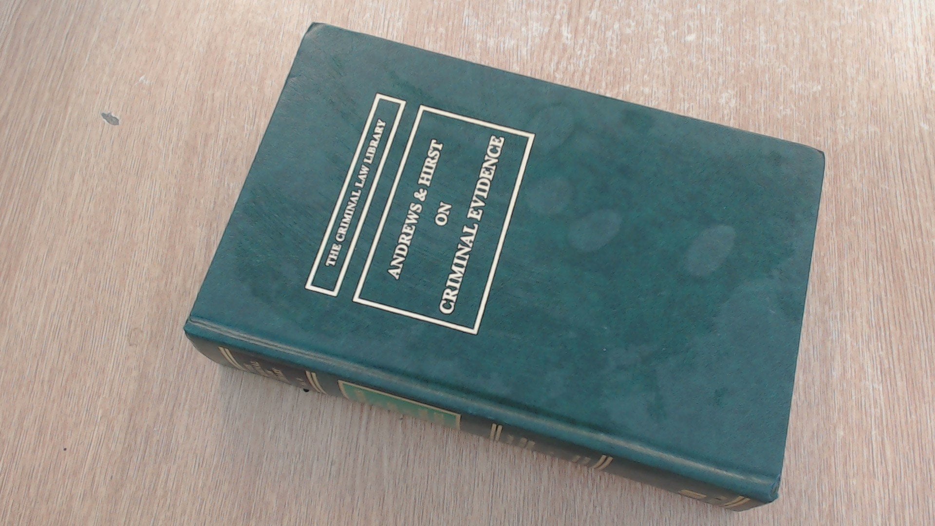 Criminal Evidence (Criminal Law Library),Used