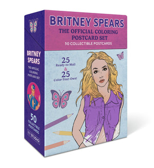 Britney Spears: The Official Coloring Postcard Set: 50 Collectible Postcards (25 ReadyToMail + 25 ColorYourOwn!)