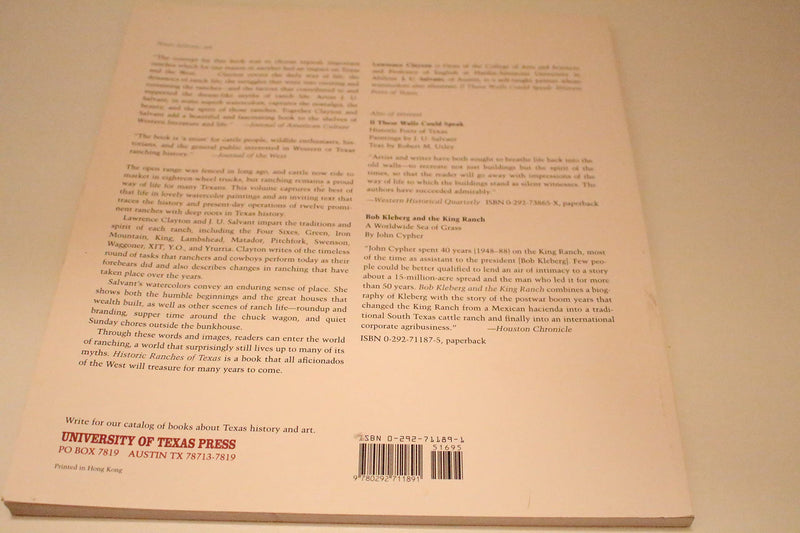 Historic Ranches of Texas,Used