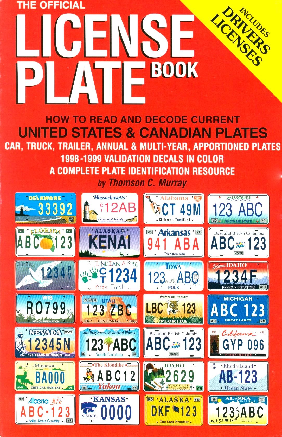 Official License Plate Book: Law Enforcement,Used