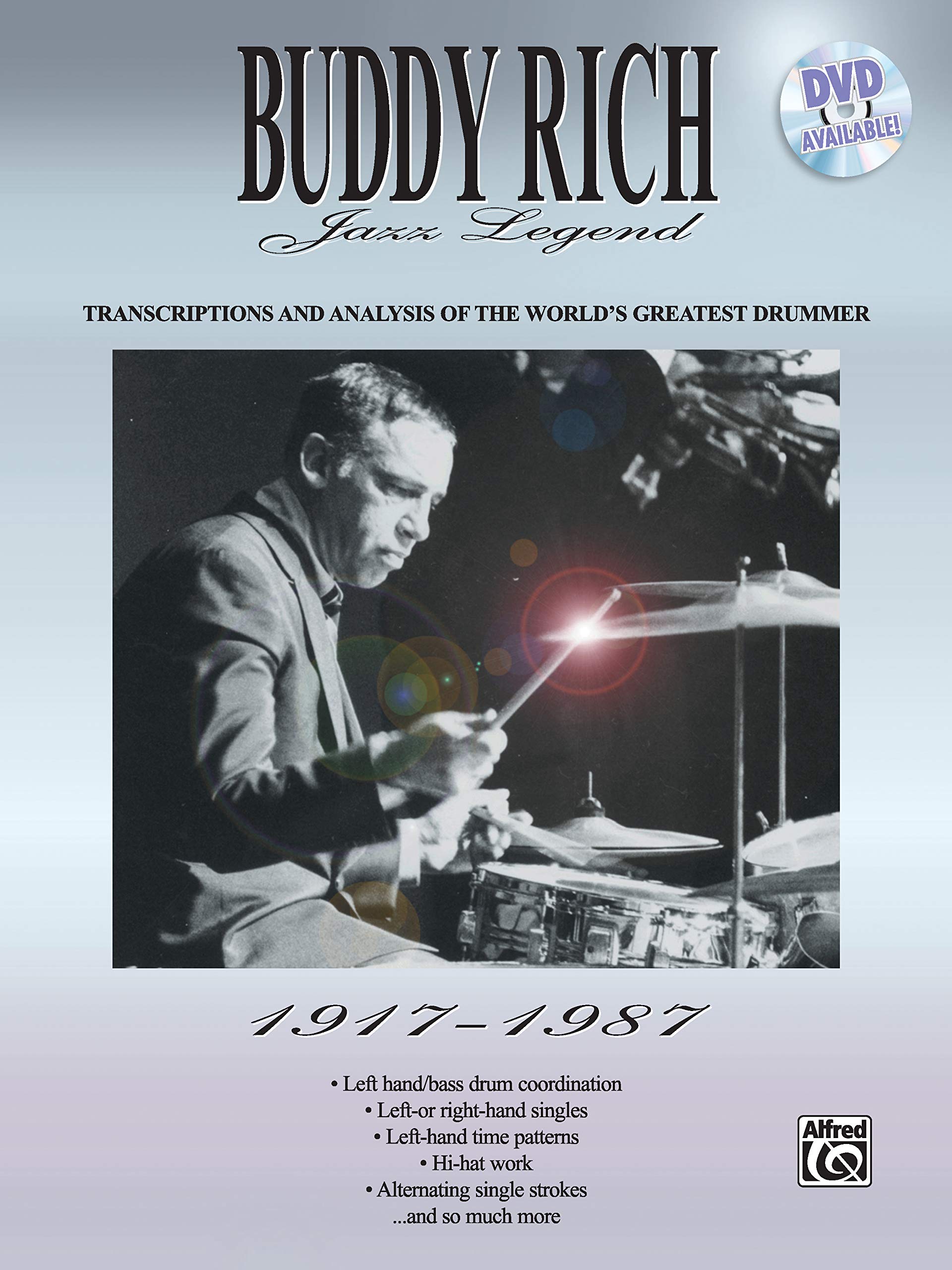 Buddy Rich  Jazz Legend (19171987): Transcriptions and Analysis of the World's Greatest Drummer,New