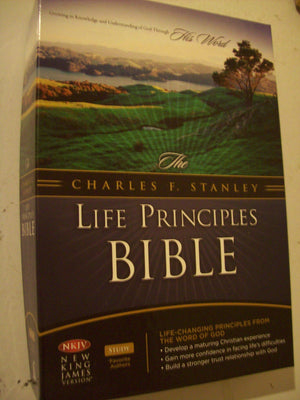 The Charles F. Stanley Life Principles Bible (Black),Used