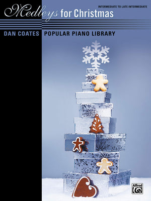 Dan Coates Popular Piano Library  Medleys For Christmas-new